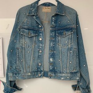 Free People Night After Night Denim Jacket Small